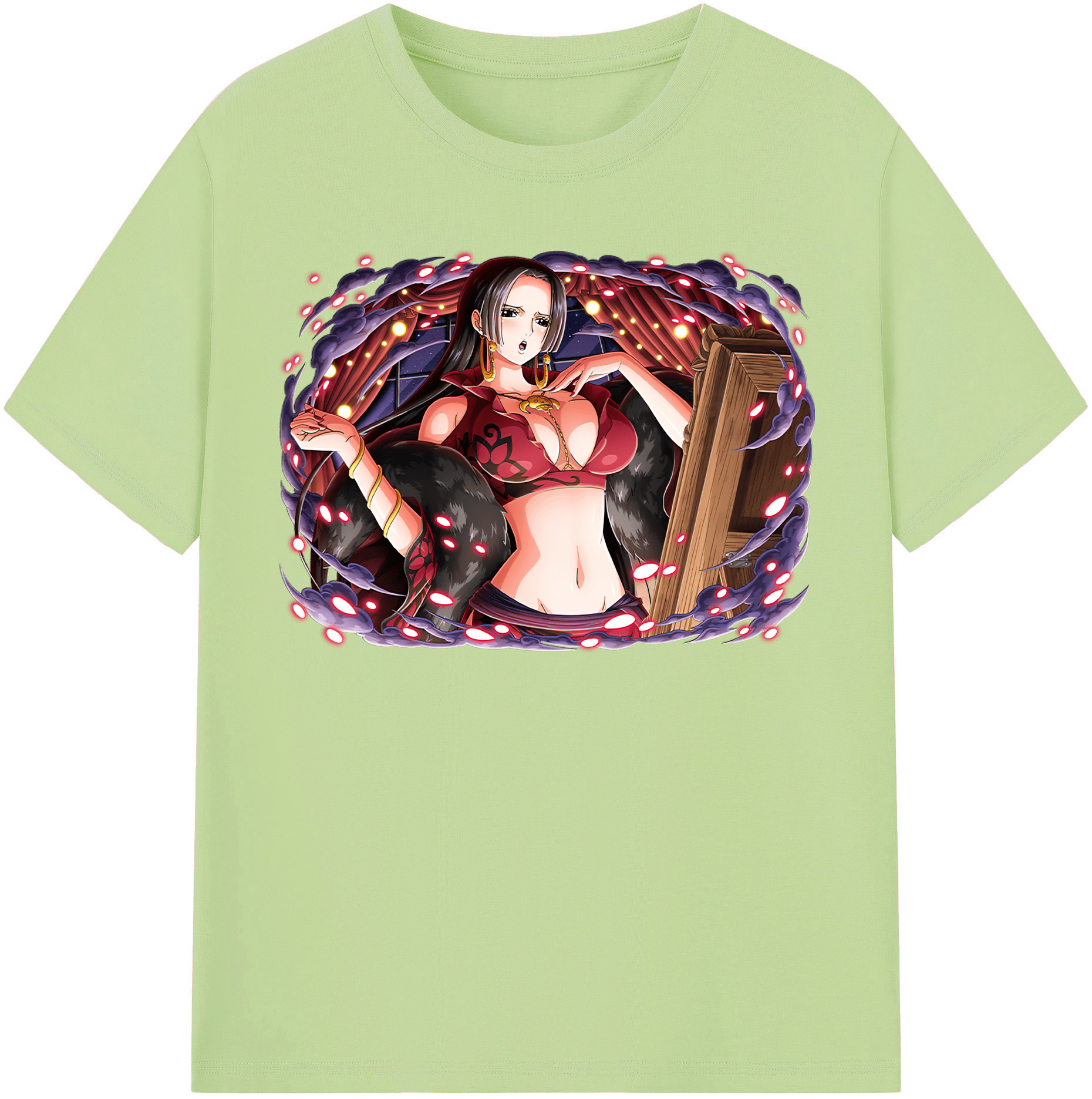 ワンピース ボア・ハンコック ONE PIECE Boa·Hancock 綿100％半袖Tシャツ（フロントプリント）